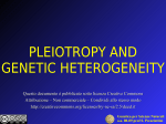 PLEIOTROPY AND GENETIC HETEROGENEITY