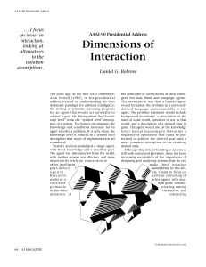 Dimensions of Interaction