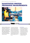 Quantitative protein abundance measurements