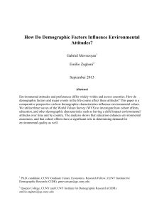 How Do Demographic Factors Influence Environmental Attitudes?