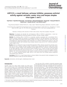 ASP2151, a novel helicase–primase inhibitor