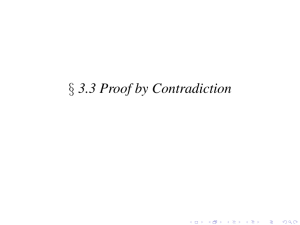 § 3.3 Proof by Contradiction
