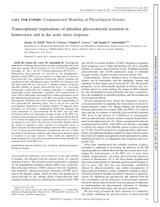 Transcriptional implications of ultradian glucocorticoid secretion in