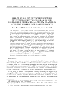 effect of ion concentration changes in t