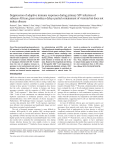 Suppression of adaptive immune responses during primary SIV