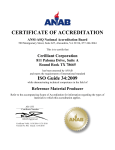 certificate of accreditation