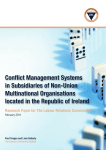Conflict Management Systems in Subsidiaries of Non