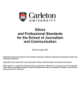 Ethics Policy - Carleton University
