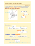 Rigid bodies - general theory