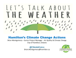 Hamilton`s Climate Change Actions