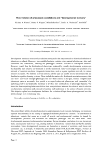 phenotypic correlations - Watson et al (v91)