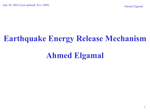 Earthquake Energy Release Mechanism
