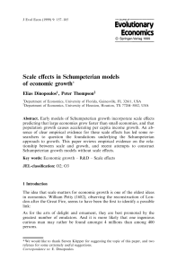 Scale effects in Schumpeterian models of economic growth