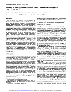 Inability of Methapyrilene to Induce Sister