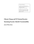 Climate Change and US National Security