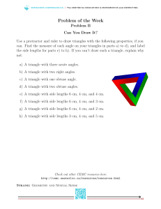 Problem of the Week