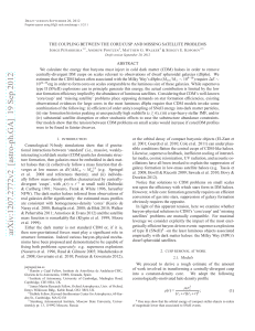 The coupling between the core/cusp and missing satellite problems