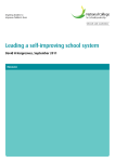 leading a self improving school system
