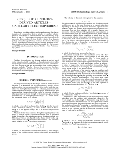 Biotechnology-Derived Articles—Capillary Electrophoresis