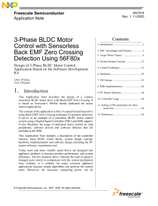 3-Phase BLDC Motor Control with Sensorless Back EMF Zero