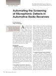 Automating the Screening of Microphonic Defects in Automotive