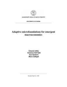 Adaptive microfoundations for emergent macroeconomics