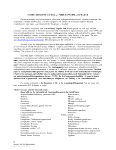 Pathogen Paper - Murray State University