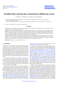 The Milky Way`s external disc constrained by 2MASS star counts
