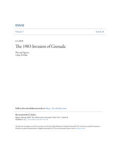 The 1983 Invasion of Grenada - DigitalCommons@COD