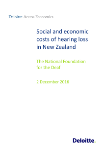 Social and economic costs of hearing loss in New Zealand