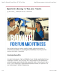 Sports Dr.: Boxing for Fun and Fitness ‹ BC The Mag Online