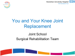 You and Your Knee Joint Replacement