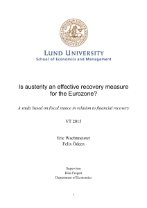 Is austerity an effective recovery measure for the Eurozone?
