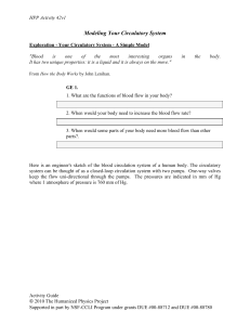 Modeling Your Circulatory System