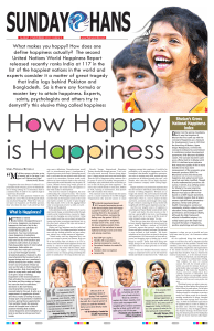 The Hans India: How Happy is Happiness