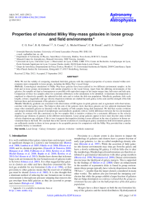 Properties of simulated Milky Way-mass galaxies in loose group and