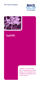 Syphilis - The State Hospital