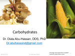 Lecture 6 - carbohydrates