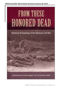 From These Honored Dead: Historical Archaeology of the American
