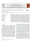 Distribution of arid-dwelling land snails according to dryness