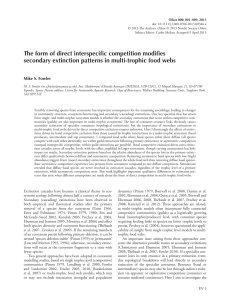 The form of direct interspecific competition modifies