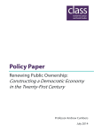 Renewing Public Ownership - Centre for Labour and Social Studies