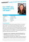 Can CDNF stop dopamine nerve cell death?