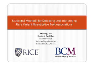 Statistical Methods for Detecting and Interpreting