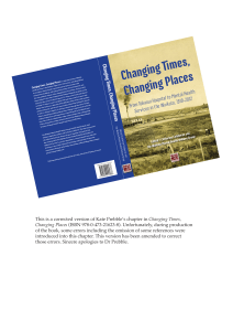 Changing Times, Changing Places, Revised chapter 5