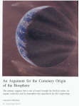 An Argument for the Cometary Origin of the Biosphere