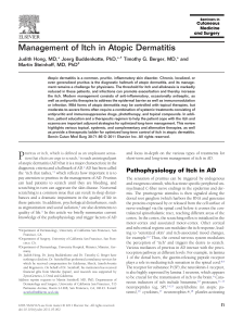 Management of Itch in Atopic Dermatitis