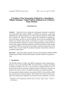A Fictitious Time Integration Method for a Quasilinear Elliptic
