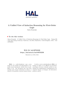 A Unified View of Induction Reasoning for First-Order Logic
