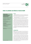 Indoor air pollution and effects on human health